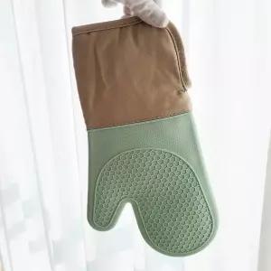 실리콘 냄비 오븐장갑 주방용 요리 내열용 민트 베이킹 용장갑 전자렌지 레인지
