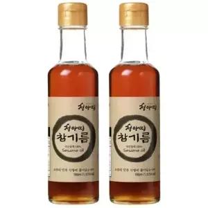 커클랜드 시그니춰 청아띠 국내산 참기름180ml X 2