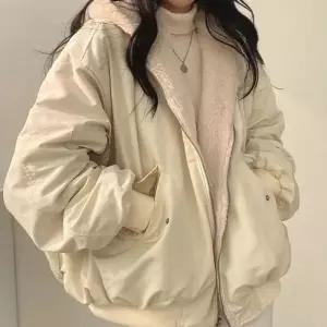 [하프클럽/]양면 융털 자켓 점퍼 아우터 여성 바람막이 코트