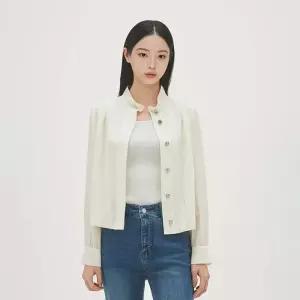 백화점 로엠 하이넥 블루종 점퍼 RMJPG24R11