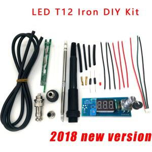 STC T12 납땜 인두 DIY 키트/단위 디지털 납땜 인두 스테이션 온도 컨트롤러 키트/QUI O NI STC LED T12 DIY 세트
