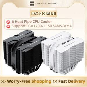 Thermalright PA120 NI 6 히트 파이프 A1700/115X/2011/AM4/AM5 미니 ITX 섀시 공기 냉각용 듀얼 타워 4핀 PWM C 쿨러