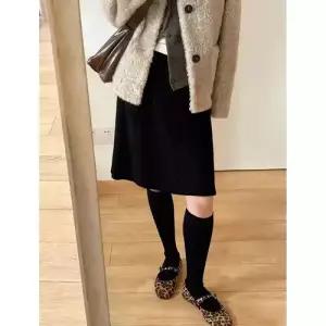 EAMT 여사친 치마 니트 A라인 일자 메일라드 보송보송 YJ1