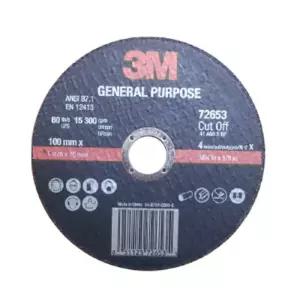 3M 72653 보급형 100mm 절단석 25장그라인더 그라인더날 공구 컷팅기 절삭 절단