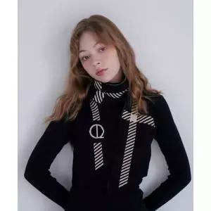 매장정품 LOUIS QUATORZE 루이까또즈 SCARF 루이모노체크 쁘띠 니트 머플러 2CMK485 1655698