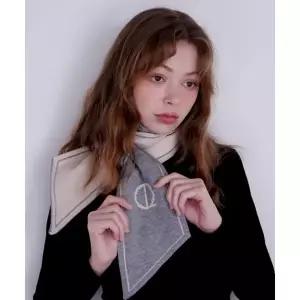 매장정품 LOUIS QUATORZE 루이까또즈 SCARF 노벨솔리드 쁘띠 니트 머플러 2CMK488 1655696