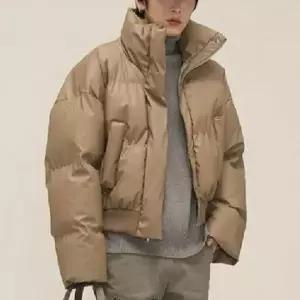 [하프클럽/]남자 숏패딩 하이넥 겨울 오버핏 패딩 점퍼