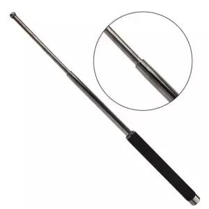 유리 확장형 삼단봉 고탄소강 강철 호신 640mm SS-01블랙