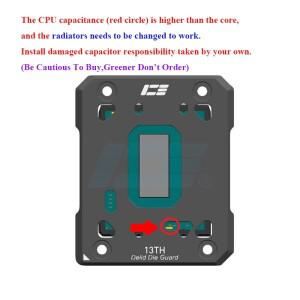 Intel 소켓 12/13/14th Gen 프로세서 용 IceManCooler 프레임 직접 Delid 다이 가드 CPU 오프너 오픈 커버