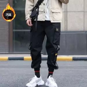 [하프클럽/]기모 조거팬츠 겨울 카고바지 긴바지
