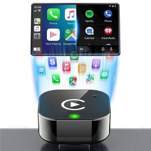 2026 업그레이드 IN 무선 CARPLAY 어댑터 작동 차량과 플레이 자동용 동글 플러그 공장 안드로이드 빠른 연결 함께 98 자동 USB 유선 USB