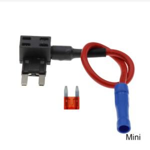 12V 미니 소형 중형 자동차 퓨즈 홀더 10A 마이크로 표준 ATM 블레이드 퓨즈가있는 추가 회로 탭 어댑터