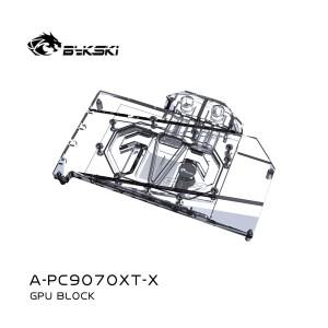 파워컬러 리퍼 / 헬하운드 RX 9070 XT 비디오 카드 수냉 구리 라디에이터 A-PC9070XT-X용 Bykski GPU 블록