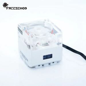 FREEZEMOD 컴퓨팅 냉각 PC 워터 쿨러 음소거 펌프 PWM 지능형 흐름 800L/H VA LCD 온도 감지 RGB 조명. PU