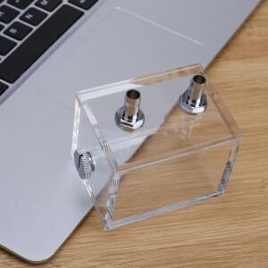 2019 새로운 200ML 물 탱크 G1/4 2pcs 튜브 connecters와 PC 냉각 시스템에 대 한 스레드 팬에 블록