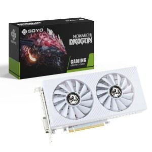 SOYO AMD 라데온 RX580 게이밍 그래픽 작업 PCI GDDR5 256 게임용 비트 장착 카드 8GB EXPRESS 듀얼 16
