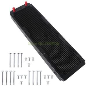 360/480mm 수냉 라디에이터 18 파이프 알루미늄 열교환 기 CPU PC 워터 쿨 시스템 용 액체 냉각 방열판