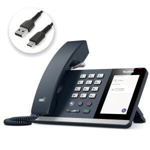 YEALINK MP45 MICROSOFT TEAMS 인증 USB 스카이프 MP50의 데스크 대안 SIP 통한 아님 구동 전용 플러그 컴퓨터로 비용 효율적인 케이블을 플레이 VOIP