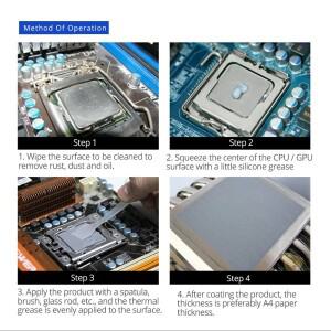 GPUHOLD 1pcs GD900 CPU 쿨러 열 그리스 붙여 넣기 VGA LED 냉각 팬 방열판 PC 워터