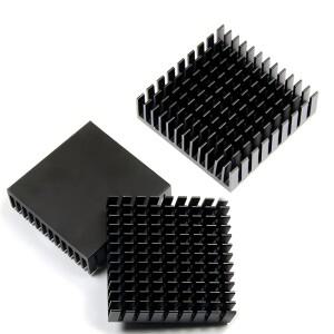 YOUNUON 블랙 알루미늄 CPU 카드 냉각 쿨러 방열판, 40x40x10mm, 11mm, 20 개