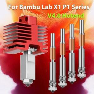 Hot end Complete P1S 액세서리 Bambu Hotend Carbon P1P 노즐이있는 용 서미스터 업그레이드 용으로 X1