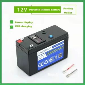 12V 리튬 배터리 30Ah 18650 태양 에너지 전기 자동차 용 충전식 팩 LED 조명 12.6v