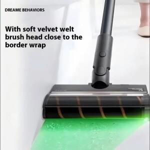 Dreame V16S V11 T10 녹색 LED 먼지 부드러운 벨벳 바닥 브러시 헤드가있는 롤러