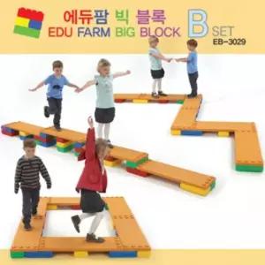 쿠쿠토이즈 에듀팜 빅블록B세트블럭 장난감 쌓기 두뇌개발 나노블럭 베베 퍼즐 아동용품 교욱완구