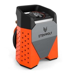 ETENWOLF ZEPHYR S3 타이어 팽창기 휴대용 공기 압축기 1분 빠른 팽창 100 듀티 사이클 자동차 SUV 자전거 공용 160PSI 에어 펌프 비비드 오렌지