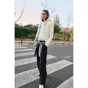 ZARA 자라 더블 웨이스트 와이드 팬츠 - 블랙 4001951