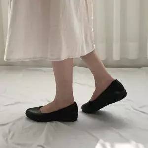 해피마이다스 여성 둥근코 낮은굽 웨지 플랫 빅사이즈 근무화 면접