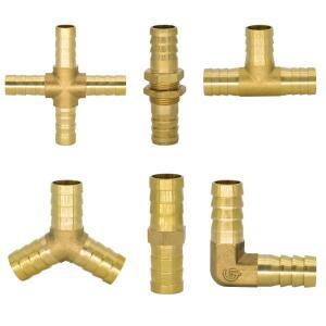 황동 바브 커넥터 호스 파이프 피팅 2 3 4 웨이 4mm 5mm 6mm 8mm 10mm 공기 물 공압 튜브