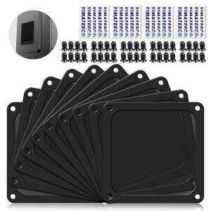 컴퓨터 쿨러 PSU 라우터용 먼지 필터 블랙 메시 프레임 PC 메시 80 10개 120 마그네틱 120MM 그릴 120MM 방진 나일론 나일론