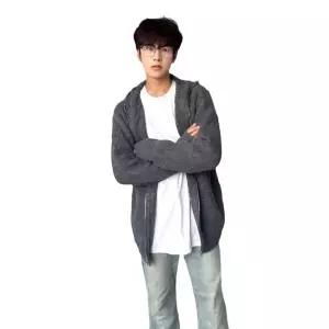 토르 남성 니트 빈티지 집업 후드 다크그레이 스웨터 아우터 가디건 클린핏 봄가을 OPH3