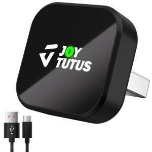 JOYTUTUS 무선 CARPLAY 어댑터 안드로이드 오토용 디자인 있는 IN 미니 USB 호환되는 C와 큐브 내장 자동차용 유선 카플레이가