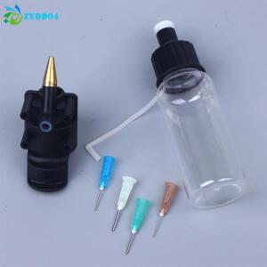 50ml 병 0.2mm/0.3mm/0.5mm/0.8mm 일회용 노즐포함 무세척 에어브러시 키트 스케일 모델 DIY 채색 도구