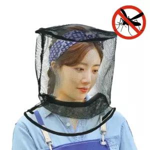 햇빛가리개 모기장 얼굴보호 양봉 모자 쓰는 남자 낚시