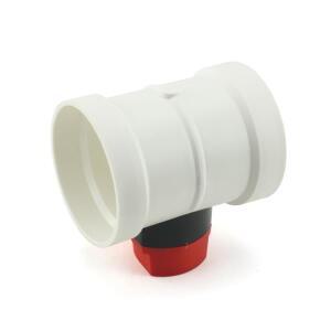 220V ABS 플라스틱 전동 공기 댐퍼 환기 파이프용 75mM/110mm PVC 체크밸브 덕트 볼륨 컨트롤러