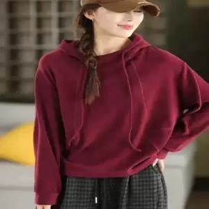 EAMT 여친 폴라폴리스 블레이저 풀오버 솔리드 후드 YJ1