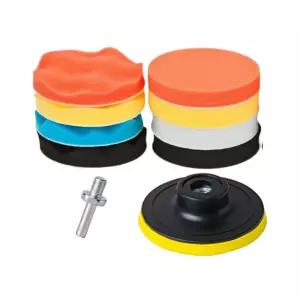 전동드릴 80mm 광택패드 11PCS세트 폴리싱 차량기 자동차 양모 용품 작업 기패드