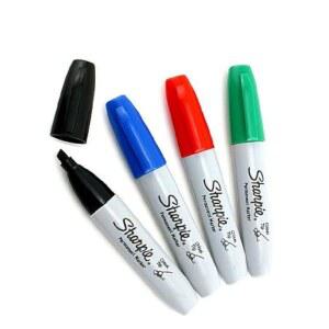 SHARPIE 영구 마커 블랙 블루 레드 색상 1개 그린