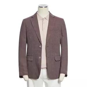 S/S 여름 와인컬러 프리미엄 린넨소재 데일리 슬림 자켓 RQJMBJ51A