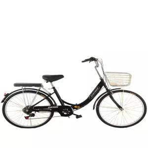 바구니자전거 진주색바구니형 생활자전거 알톤 여성용 클래식 미조립 여자