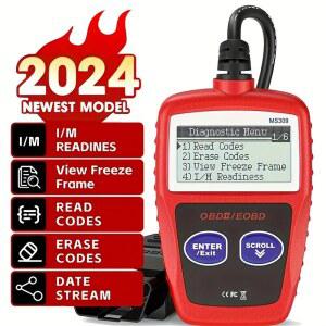 자동차 진단 도구 플러스 - 향상된 오류 감지 기능을 갖춘 업그레이드된 MS309 OBD2 OBDII EOBD 오류 코드 리더 스캐너