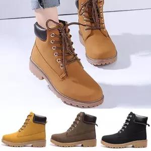 [룽스_62]여성워커 공용 부츠 워커 통굽신발 커플신발