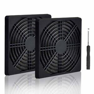 ELUTENG 120MM 필터 2팩 IP40 방진 없는 도구가 120X120 컴퓨터 케이스 스트레이너 그릴 냉각 메시 12CM 필요 송풍기 USB 가드 팬과 통풍기 ABS 커버 호환