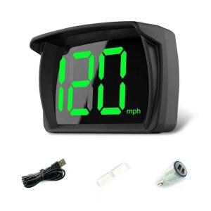 DOWNHILL GPS 속도계 HUD 디스플레이 1개 USB 플러그인 Y03 헤드 주간 자동차 범용 대부분의 트럭 스크린 블랙 디지털 스피드 충전기 SUV에