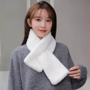 [룽스_62]토끼털 퍼목도리 방한 여성머플러 머플러