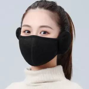 [룽스_62]귀마개 마스크 방한귀도리 시크블랙