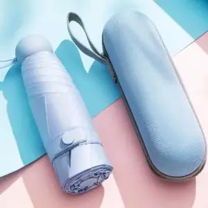 [룽스_62]양산 미니 가벼운 마카롱양산 스타이블루 5단